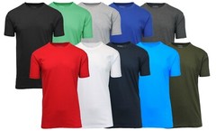 Mens Regular & Oversize Short Sleeve Crew & V-Neck & Muscle Tee Gym Lounge S-5XL