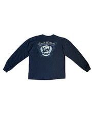 Vintage Y2K Quicksilver Graphic Long Sleeved Surf T-Shirt Size L