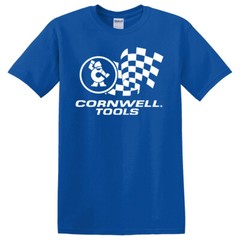 Cornwell Quality Tools Men’s Blue T-Shirt Size S to 5XL