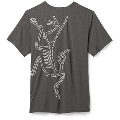 Arc’teryx Cormac Arc’Bird Logo Short Sleeve T Shirt Men’s XXL BLACK HEATHER NEW