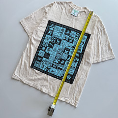 Online Ceramics 2023 Mountain Mist Quilt Tee Size Large Off White