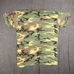 VTG 90s ROTHCO Camouflage T Shirt SZ XL Made in USA Woodland Camo
