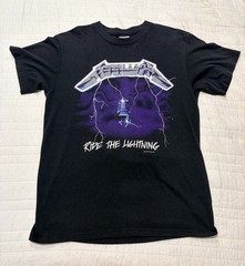 Vintage Single Stitch 1989/1987 Metallica Ride The Lightning T Shirt Men’s Large
