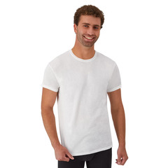 2 Pack of 10 Hanes Men s Super Value Pack White Crew T Shirt Undershirts