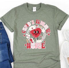 Cupid’s Favorite Nurse Shirt, Heart Nurse T-Shirt, Nurse Gift, Nurse Tee, Heart