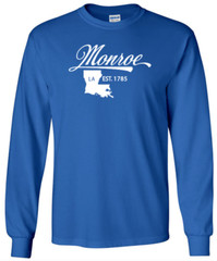 Monroe Louisiana T-Shirt Long Sleeve Graphic tee