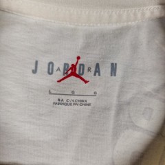 Nike Jordan Artist Series Jacob Rochester Flight World Tour T Shirt Mens L Cream