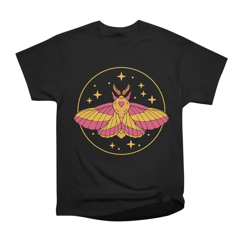 Rosy Maple Moth Cute Nature Aesthetic Graphic T-Shirt Tee