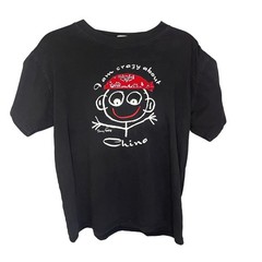 Danny First Miran Black Graphic T-Shirt Red Bandana Crazy About China XL Pirate