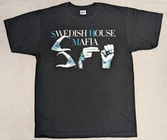 Swedish House Mafia Shirt Mens Large Black SHM DJ EDM Progressive House Music