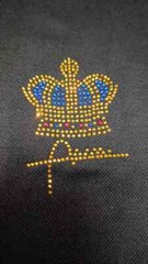 New Men Luxury Diamond Crown Rhinestones Fashion Polo T-Shirt High Quality
