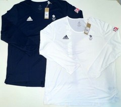 Adidas Training Shirt Team GB Olympic Jersey Gym White Blue XS S M L XL 2XL 3XL