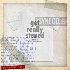 Get Really Stoned… Drink Wet Cement 1981 Vintage Men’s T-Shirt