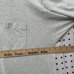 Vintage 90s Gray Pocket Shirt Mens XL BVD Single Stitch Short Sleeve USA