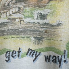 Vintage 90s Mean And Nasty Cowboy Horse Western Single Stitch Funny Shirt Sz XL