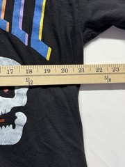Vintage Skull band Shirt 2XL Black graphic double sided music rock tee gemrock