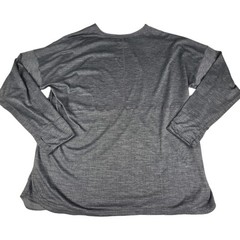 Nike Yoga Shirt Men 2XL Gray Heather Pullover Long Sleeve Dri Fit Crewneck XXL