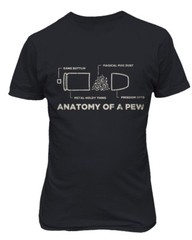 Anatomy of a Bullet Gun Rights Freedom Adult Pew NRA Men’s T-Shirt