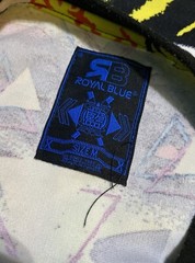 Royal Blue Label Graffiti T Shirt Colorful Print Urban Street Art Size M