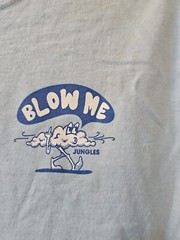 JUNGLES JUNGLES – ” BLOW ME” Baby Blue Color Men’s SMALL SZ