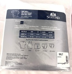 VTG 90s Stafford Heavyweight T-Shirt 3 Pack White XXLT Crew Neck JC Penney NOS