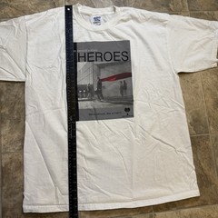 Vintage United Blood Services Marketing Promo Tee Heroes Cape Donor XL 23×29.5