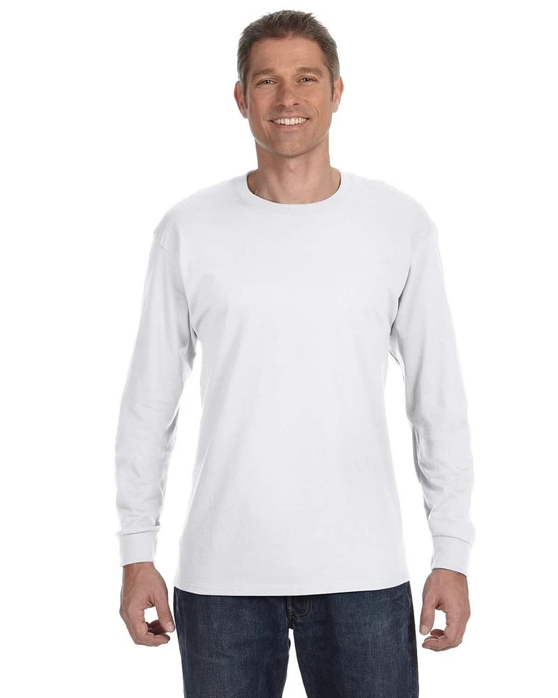 Gildan G540 Men’s Heavy Cotton Preshrunk T Shirt Long Sleeve Crew Neck T-Shirt
