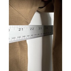 UNTUCKit Shirt Mens Medium Tan Stretch 1/4 Button Casual Top Long Sleeve Collar