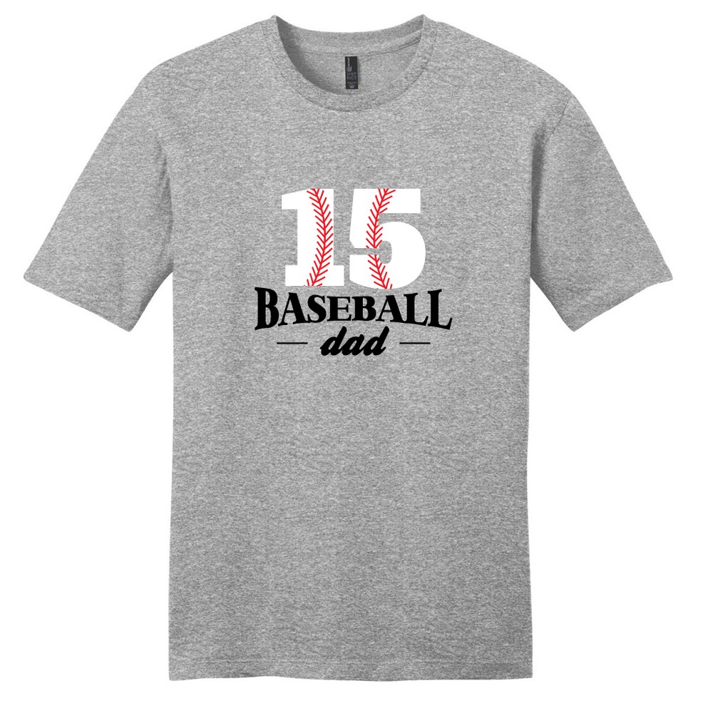 Custom Baseball Dad T-Shirt – Unsiex Men’s Personalized Athlete Sport Shirt