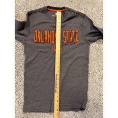 Colosseum Oklahoma State Cowboys Shirt Mens S Gray Long Sleeve Thermal OSU Logo