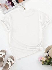 Valentine’s Day Women’s Casual Round Neck Short Sleeve T-Shirt Floral Print ❀