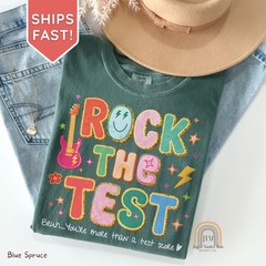 Rock the Test Day Teacher Shirt, State Testing Tee, Testing Coordinator Tshirt