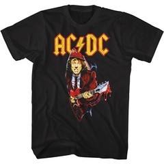 AC/DC cd lgo Angus Young GUITAR DRIP Official SHIRT XL New t.n.t. blow up video