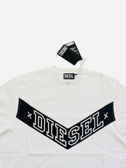 Diesel T-Just Off Logo T-Shirt White Cotton Tee Men’s $80 Size M