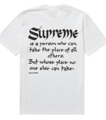 Supreme Person Tee White Medium Brand New SS22 100% Authentic IN HAND
