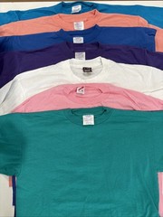 7 Vintage Blank Shirts SZ XL Made In USA Single Stitch 50/50 Great Array Colors