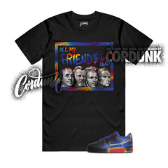 Air Force 1 Low Retro Heat Map Black Racer Blue T Shirt Match PREZ