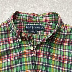 Ralph Lauren Blake Madras Check Short Sleeve Shirt XL Red Pony Made in India Fo