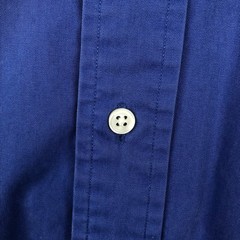 Ralph Lauren BLAKE Short Sleeve Button-Down Shirt Men XL Blue Japan