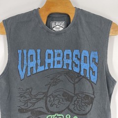 NWT Valabasas Men’s Tee Clear Views Sleeveless Top Size XXL Vintage Grey