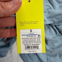 All in Motion Performance Tee Men’s Small Light Blue Moisture Wicking Quick Dry