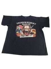 Vintage 1993 Harley Davidson Hamburg Germany T Shirt XXL Single Stitch Trinity 9