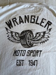 Wrangler 2XL white Moto Sport 1947 T Shirt Brand New