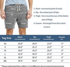 Mens Lounge Shorts Knit Terry Cloth Drawstring Athletic Small, Marled Black
