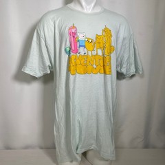 Adventure Time Finn Jake Group Portrait BoxLunch Light Blue T-Shirt Men’s 2XL