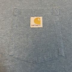 Carhartt Pocket T-Shirt Men’s Large Blue Loose Fit Workwear Outdoors Dad Worker