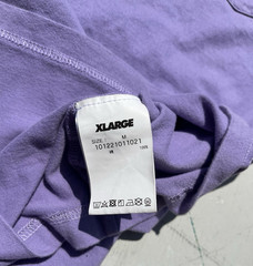 Men’s XLarge T-Shirt Purple Spell-Out M Streetwear Japan Art Cartoon HOLE