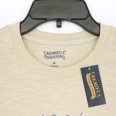 Cremieux Men’s T-Shirt Liberty Crew M Beige 100% Cotton NWT
