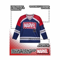 Officially Licensed MARVEL Mesh Hockey Jersey Marvel Comics / Unisex /NWT
