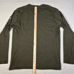 Men’s Kuhl Intent Krew Large Tapered Fit Green Long Sleeve Athleisure Shirt